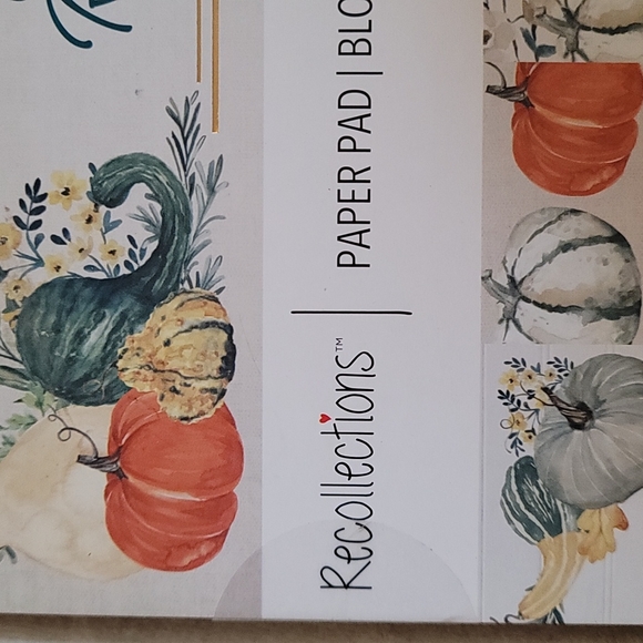 Paper, scrapbooking paper,  Thanksgiving, fall, give thanks, brand Recol… - Picture 2 of 16
